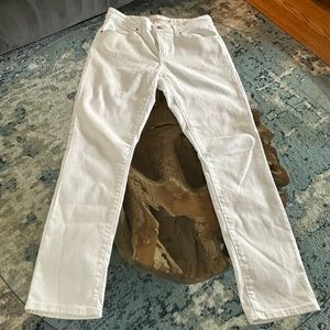 Levi’s Classic Mid rise skinny white denim
